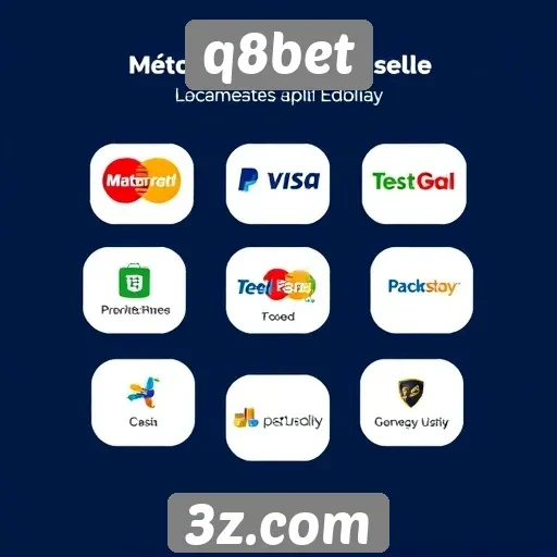 Métodos de pagamento aceitos pelo q8bet